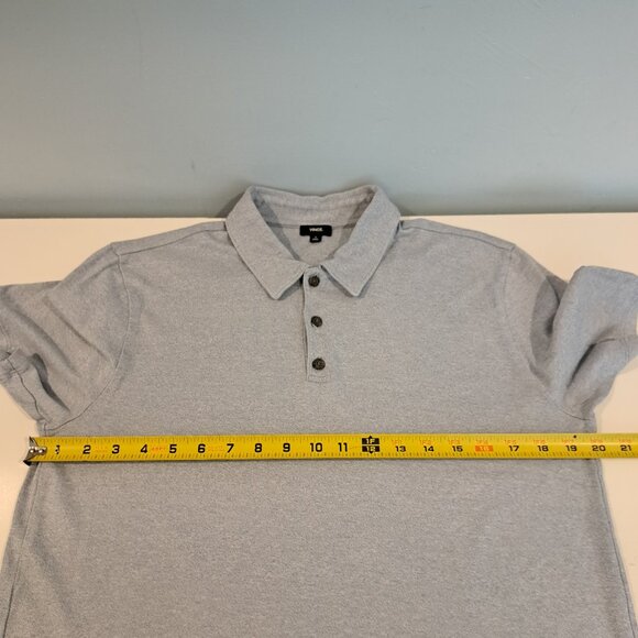 Vince Men's Medium 3-Button Short Sleeve Polo Style #M3329-9218 - Picture 10 of 13